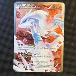 Pokemon TCG Reshiram RC22/RC25 Full Art Rare Legendary Treasures LP/MP Condition - Image 1