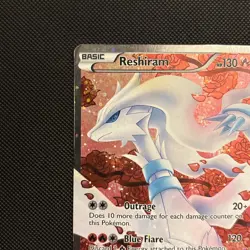 Pokemon TCG Reshiram RC22/RC25 Full Art Rare Legendary Treasures LP/MP Condition - Image 3