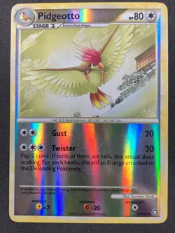 Rare 2010 Pokemon TCG Pidgeotto 47/102 Triumphant Reverse Holo LP - Image 1