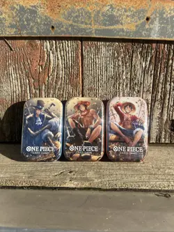 One Piece Tin Pack Set Vol. 2 x3 Monkey.D.Luffy Factory Sealed 🐒 - Image 1