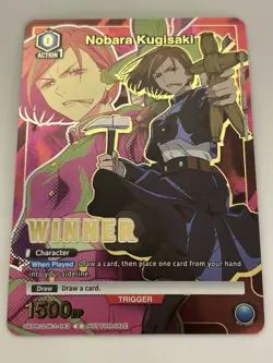 Union Arena - Nobara Kugisaki Foil Winner Promo - Jujutsu Kaisen Anime - Image 1
