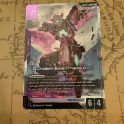 Gundam Exia (Trans-Am) Unit 003-046 Suppression Gundam War TCG Card - Image 1