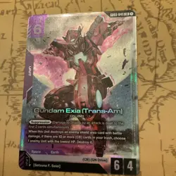 Gundam Exia (Trans-Am) Unit 003-046 Suppression Gundam War TCG Card - Image 2