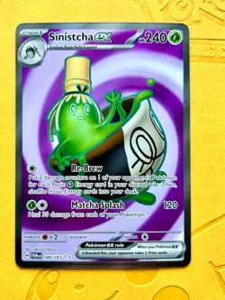 Sinistcha ex 189/167 Ultra Rare Holo SV06 Twilight Masquerade Pokemon card NM - Image 1