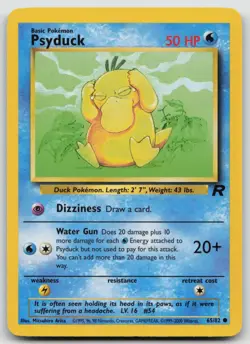 Pokemon Card Psyduck Common Team Rocket 65/82 - Image 1