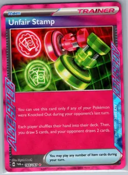 Unfair Stamp 165/167 SV06: Twilight Masquerade - Pokemon Card - NM - Image 1