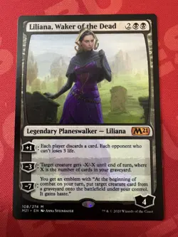 MTG Liliana, Waker of the Dead - Core Set 2021 #108 - Image 1