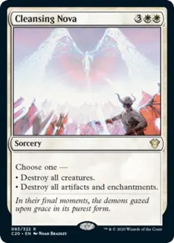 x1 Cleansing Nova R MTG Commander 2020 M/NM, English - Image 1