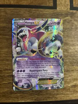Hoopa EX 36/98 Ultra Rare Holo NM Pokemon XY - Ancient Origins LP C34 - Image 1