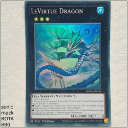 LeVirtue Dragon - ROTA-EN042 - Super Rare 1st Edition Yugioh - Image 1