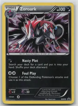 Pokemon Card Zoroark Promo Black and White Promos BW09 - Image 1