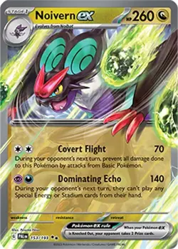 Noivern ex Pokemon Trading Card Near Mint English Holo - Image 1