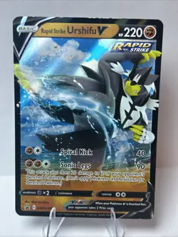 Rapid Strike Urshifu V SWSH107 SWSH: Sword & Shield Promo Cards Holo - Image 1