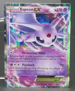 Pokemon TCG Espeon EX 2016 Breakpoint XY Ultra Rare Holo Card 52/122 - Image 1