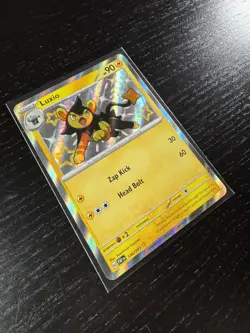 Pokemon Paldean Fates Luxio 136/091 Baby Shiny Rare Card NM TCG - Image 4