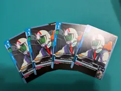 Gundam Card Game Amuro Ray Playset ST01-010, 4X Near Mint Condition - Image 1