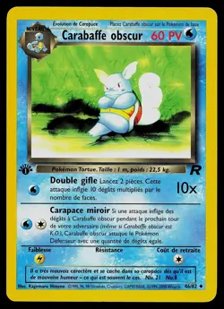 Pokemon Card - Dark Wartortle FRENCH Team Rocket 46/82 Uncommon 1st Edition - Image 1