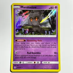 Marshadow 81/214 Holo Rare Card SM - Unbroken Bonds Pokemon TCG LP - Image 1