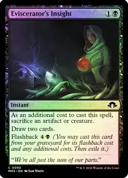 Eviscerator's Insight MTG NM Modern Horizons 3 Foil - Image 1
