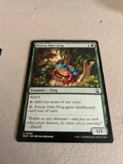 NM Poison Dart Frog, MGT, Modern Horizons 3, Magic the Gathering, 238 - MINT - Image 1