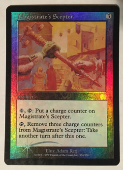 1X MAGISTRATE'S SCEPTER FOIL / SP / MERCADIAN MASQUES / REAL PICS / WRONGWAY052 - Image 1