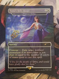 MTG Secret Lair - Final Fantasy - Prismatic Ending / Yuna - English FOIL NM - Image 1