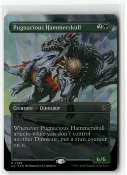 Pugnacious Hammerskull Borderless FOIL - The Lost Caverns of Ixalan MTG NM - Image 1