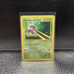 Sabrina's Venonat 96/132 Gym Heroes Unlimited Vintage 2000 Pokemon Card - Image 1