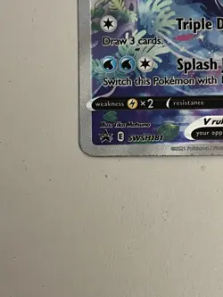 Pokemon TCG Vaporeon V Black Star Promo SWSH181 Near Mint - Image 3