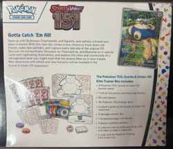 2023 POKEMON SCARLETT & VIOLET 151 ELITE TRAINER BOX FACTORY NEW SEALED - Image 2