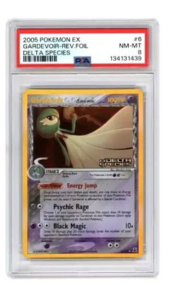 2005 POKEMON EX DELTA SPECIES #6 GARDEVOIR-HOLO PSA 8 - Image 1