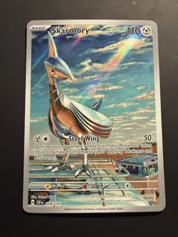 Skarmory 209/191 Sv08: Pokemon Surging Sparks Holo Illustration Rare Near Mint - Image 1