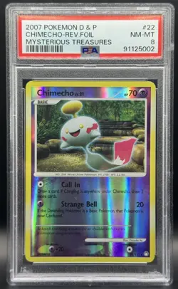Pokemon TCG PSA 8 Chimecho Mysterious Treasures Reverse Holo 22/123 *LOW POP* - Image 1
