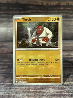 Pokemon TCG Black Bolt 050/086 Throh Master Ball Holo Pattern - Image 1