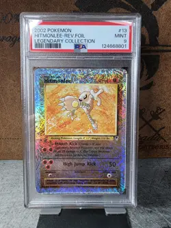 Pokemon: Hitmonlee #13 110 Holo Rare 2002 Legendary Collection - PSA 9 - Image 1