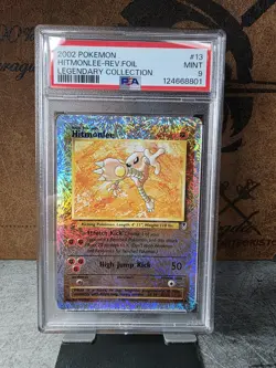 Pokemon: Hitmonlee #13 110 Holo Rare 2002 Legendary Collection - PSA 9 - Image 3