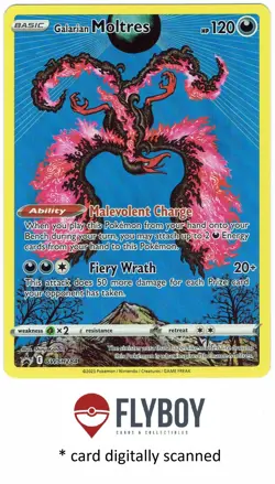 Galarian Moltres - SWSH284 - Pokemon Crown Zenith - Black Star Promo - NM - Image 1