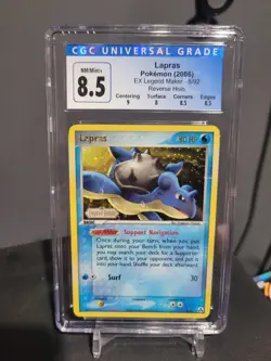CGC 8.5 Pokemon EX Legend Maker Lapras Reverse Holo 8/92 - Image 1