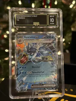 2023 Pokemon Scarlet & Violet Gyarados EX #45/198 Double Rare GMA 10 Holo - Image 1