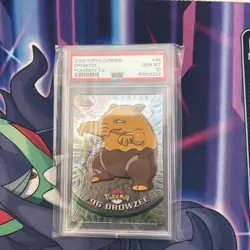 2000 TOPPS chrome POKEMON TV ANIMATION SER 2 #96 DROWZEE PSA 10 - Image 1