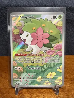 Pokemon TCG - Shaymin - Destined Rivals 185/182 Illustration Rare Full Art Holo - Image 1