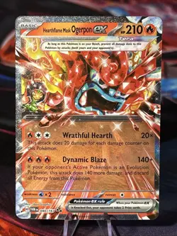 2024 POKEMON TWM EN-TWILIGHT MASQUERADE 040 HEARTHFLAME MASK OGERPON EX NM/M - Image 1