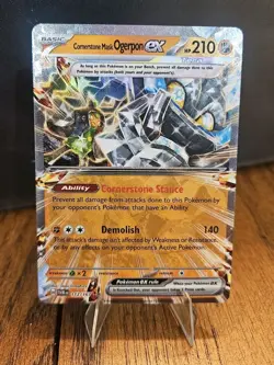 Pokemon Twilight Masq Cornerstone Mask Ogerpon ex Double Rare Holo 112/167 Sv06 - Image 1