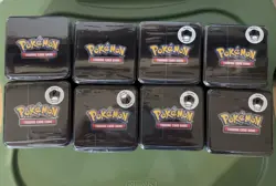 (8x) POKEMON 2025 STACKING TIN LOT X8 - 24 BOOSTER PACKS NEW FACTORY SEALED! - Image 2