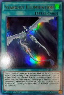 Yugioh Stardust Illumination UR 1st Ed. DAMA-EN051 Near Mint - Image 1