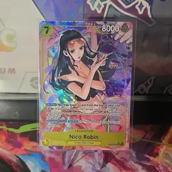 One Piece Bandai Nico Robin EB03-055 Full Art Holo 7 Cost 8000 Power English - Image 1