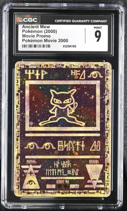 CGC 9 MINT Ancient Mew 2000 Movie Promo Reverse Holo Pokemon Card - Image 1