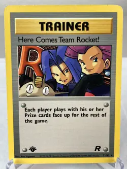 Here Comes Team Rocket! 71/82 Team Rocket Rare Pokemon Card 1st Edition - MP - Image 1