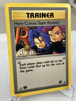 Here Comes Team Rocket! 71/82 Team Rocket Rare Pokemon Card 1st Edition - MP - Image 2