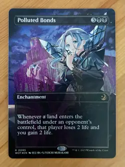 Polluted Bonds - Anime Borderless Confetti Foil NM [Wilds of Eldraine] - Image 2